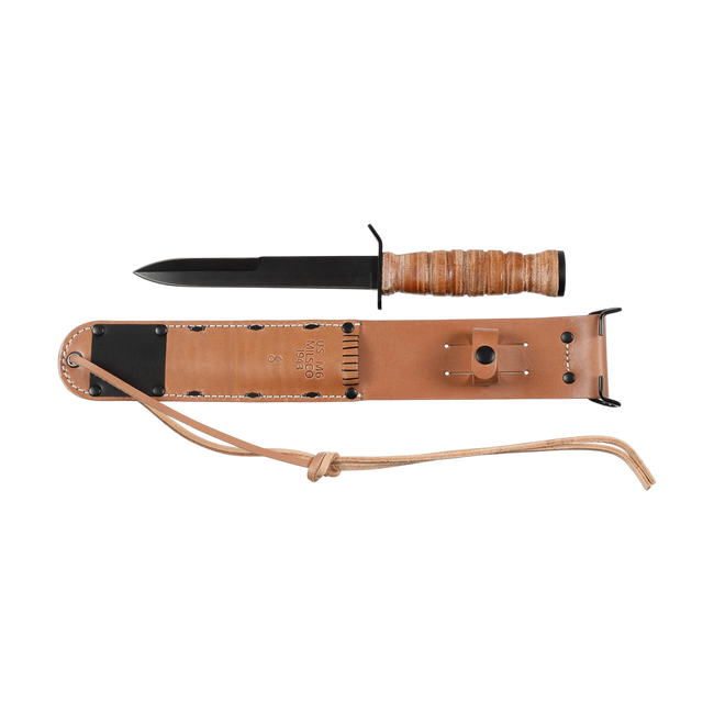 US M3 Trench Knife - Leather handle + M6 sheath