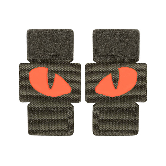 JELVÉNY TIGER EYES LASER CUT (pár) - RANGER ZÖLD/VÖRÖS - M-TAC
