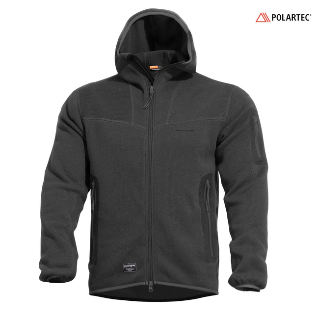 FLEECE KAPUCNIS PULÓVER CIPZÁRRAL - "FALCON PRO" - PENTAGON® - FEKETE
