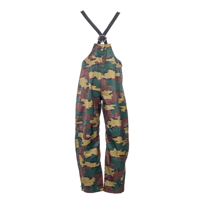 RAIN PANTS - MILITARY SURPLUS FROM THE BELGIAN ARMY - YIGSAW CAMOUFLAGE - USED