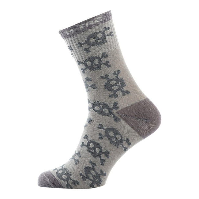 Lightweight Socks - Mk.3 Pirate Skull - Light Grey - M-Tac