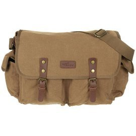 Bag, canvas, PT, brown, with shoulder strap