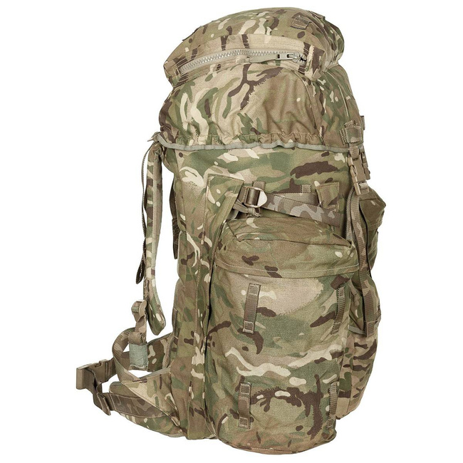 Backpack Infantry Long with Side Pouches - British Army Military Surplus - MTP Camo - IRR - Used