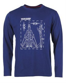 HOSSZÚ UJJÚ BLUZS - TOP GUN - MIL -TEC - SÖTÉTKÉK