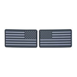 EMBLÉMA USA LARGE FLAG PATCH (SET - 2PCS.) - PVC