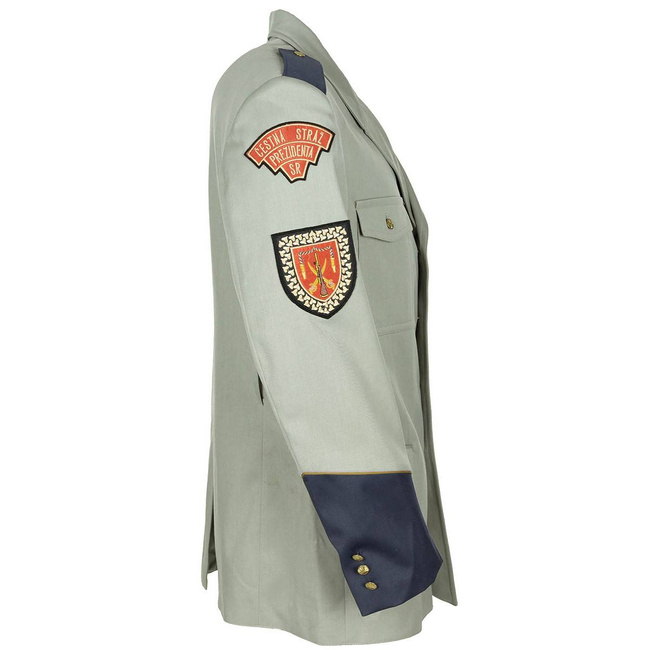 SZLOVÁK EGYENRUHÁS KABÁT - "Wache Präsident" - VILÁGOSZÖLD - KATONAI FELESLEG - HASZNÁLT