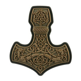 PVC PATCH 3D MJÖLNIR - LARGE - COYOTE - M-TAC