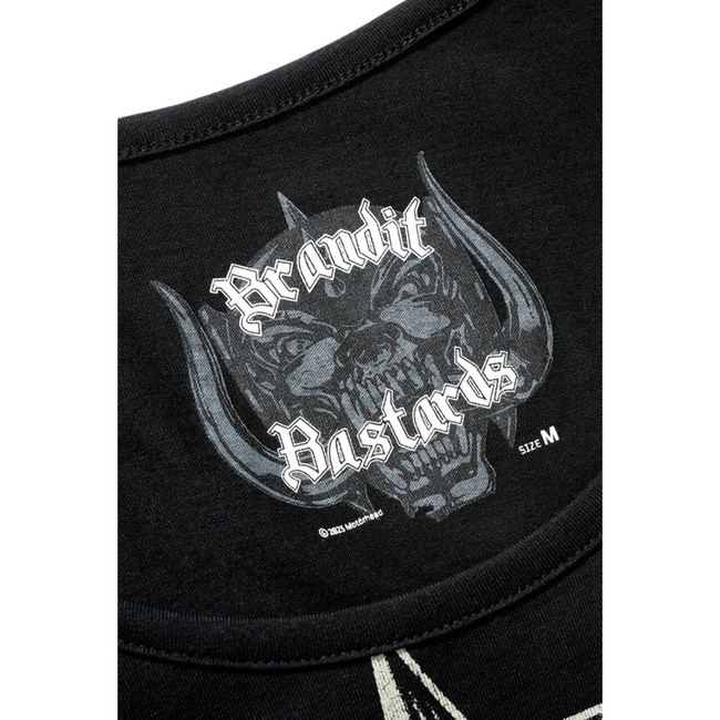 MOTÖRHEAD COTTON TANK TOP WITH WARPIG PRINT - BLACK - BRANDIT