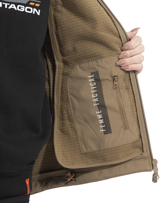 NŐI SOFTSHELL DZSEKI - "ARTAXES" - Pentagon® - FARKAS SZÜRKE