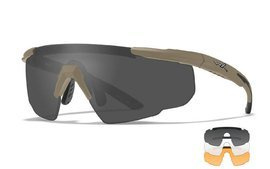 BALLISTIC SUNGLASSES - SABER ADVANCED - WILEY X - GREY/CLEAR/LIGHT RUST - Keret: matt barna