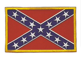Us Confederate Woven Nationality Badge