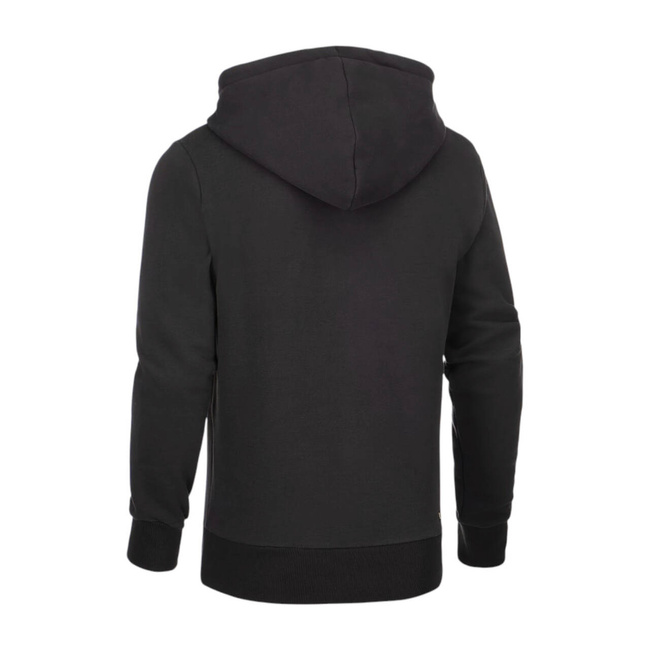 HOODIE WITH ZIPPER AND CG LOGO - BLACK - CLAWGEAR