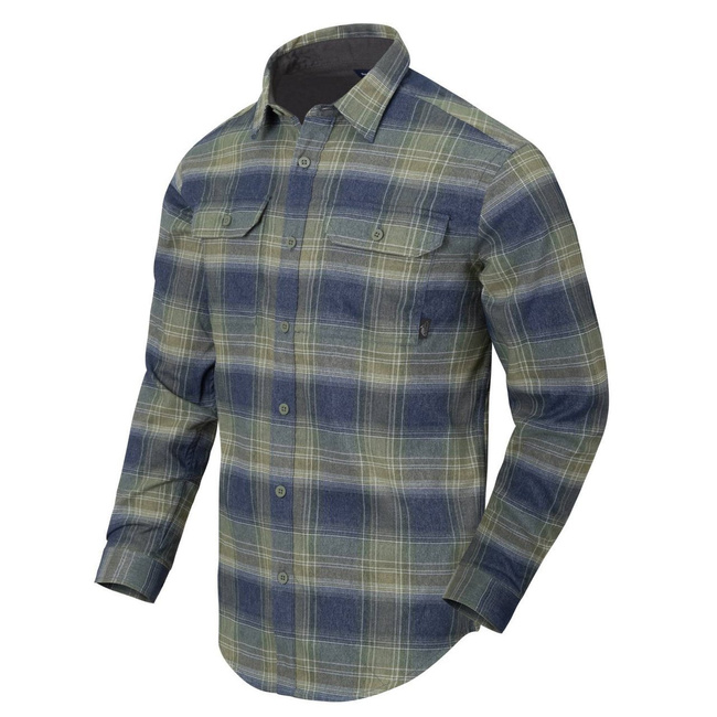 SZÜRKE ING - BLAST BLUE PLAID - HELICON