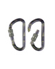 Woodland 80 mm Tactical Carabiner (Pair)