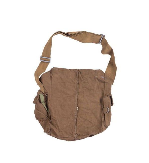 VÉDŐTÁSKA GÁZÁLARCHOZ - BARNA - OROSZ KATONAI FELESLEG - HASZNÁLT