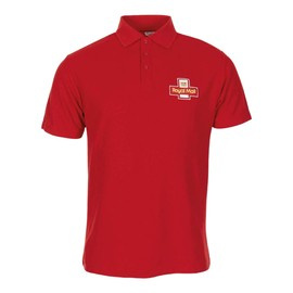 ROYAL MAIL RED POLO SHIRT - MILITARY SURPLUS FROM BRITISH ARMY - IN GOOD CONDITION