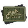 PVC LOGO PATCH - HELIKON-TEX® - 5.5 x 3.5 CM - OLIVE GREEN