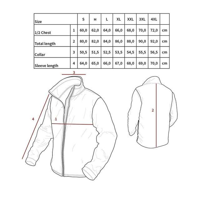 US Field Jacket M65, lining, Mod., ZOLD OD