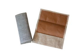 BŐR HÁBORÍTÓ SZERELÉK 26 X 21 cm (H x SZ) - ROMÁN KATONAI HADITECHNIKAI FELSZERELÉS - ÚJSZERŰ állapotú