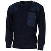 BW PULLOVER - WITH CHEST POCKET - BLUE - MFH