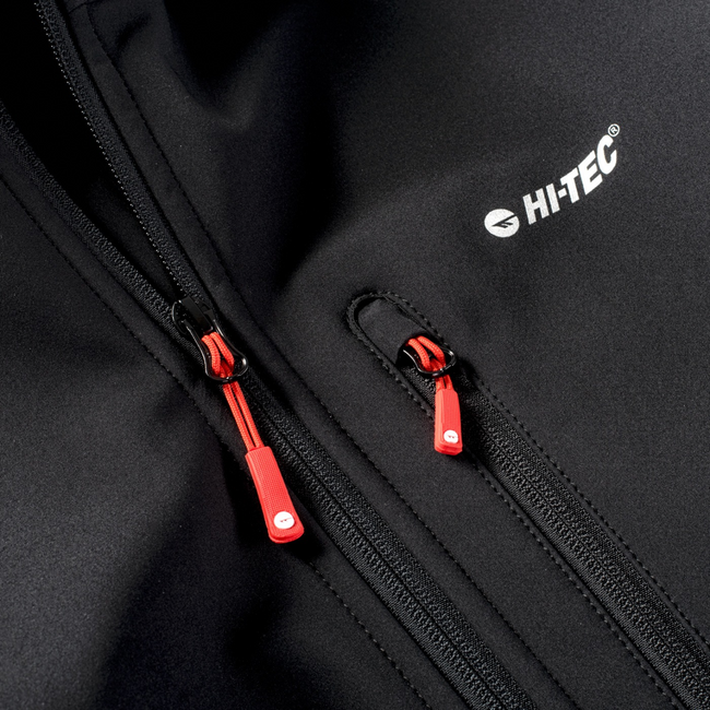 CAEN SOFTSHELL KABÁT FÉRFIAKNAK - FEKETE/FŰSZERES NARANCSSÁRGA - MAGNUM