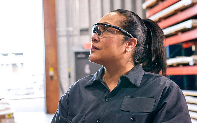 BALLISTIC SUNGLASSES - SABER ADVANCED - WILEY X - GREY/ CLEAR/ LIGHT RUST - Black frame 