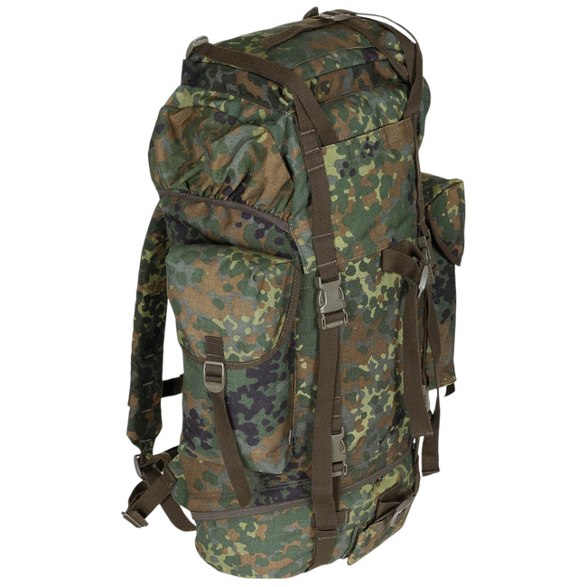 NAGY HÁTIZSÁK - 65 L - KATONAI TÖBBLET NÉMET HADSEREG BW - FLECKTARN CAMO - HASZNÁLT - KIVÁLÓ ÁLLAPOTÚ