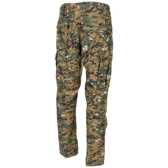 US BDU COMBAT PANTS - MFH® - DIGITAL WOODLAND