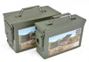 Lőszer doboz U.S. ARMY O.D. METAL AMMO. BOX (2 PCS SET CAL. 30/CAL. 50)