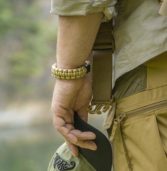 SURVIVAL BRACELET - NYLON PARACORD 550 - Helikon-Tex® - COYOTE