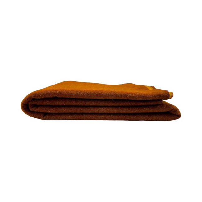 Merino Wool Blanket - Chocolat Model - 150x200 cm - 1800 g - Double-Sided (Light Brown/Dark Brown)