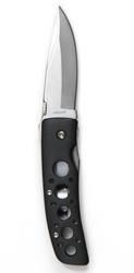 SILVER ONE-HAND OPENER FOLDING KNIFE ´DACHS´ 7.62cm BLADE