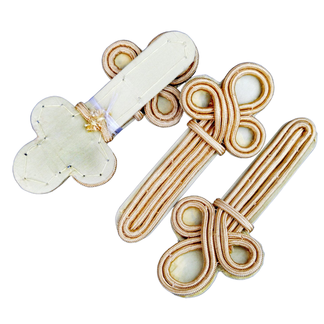 Ceremonial military ranks with braiding (set of 2) - RSR period - Military surplus from the Romanian Army