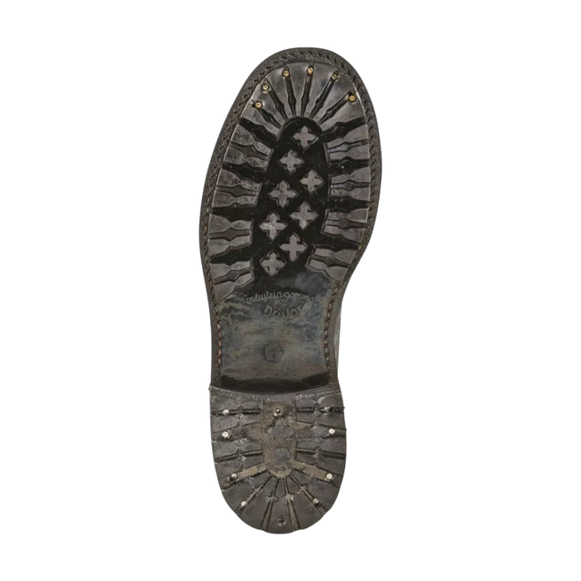 BŐR CSIZMA GUMI TALPPAL - OLASZ HADSEREG FELESLEG - FEKETE - HASZNÁLT