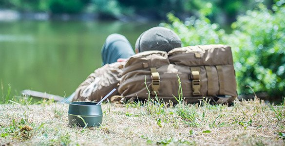 NAGY ÖSSZECSUKHATÓ BÖGRE - FOLD-A-CUP® WILDO® - Helikon-Tex® - OLÍVA ZÖLD