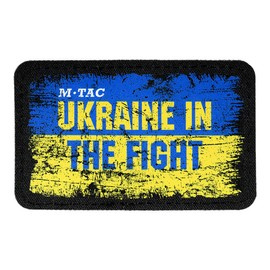 JELVÉNY UKRAINE IN THE FIGHT (80 x 50 MM) - TÖBBSZÍNŰ - M-TAC