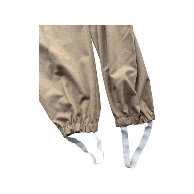 Pants with elastic - Romanian Army Military Surplus - Brown/Olive - in good condition