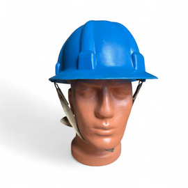 Védősisak állítható és szellőző rendszerrel - Katonai Surplus - Román Hadsereg - Kék - Jó állapotban