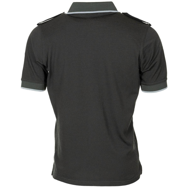 POLO SHIRT - BLUE/GREY - MILITARY SURPLUS BRITISH ARMY - USED