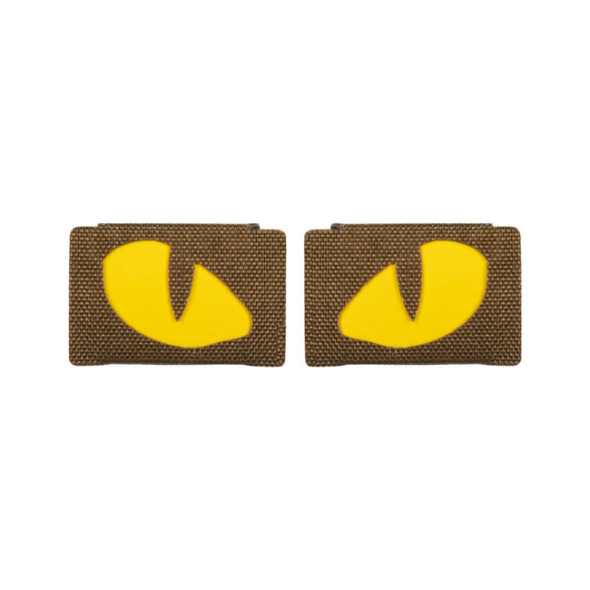 JELVÉNY TIGER EYES LASER CUT (pár) - COYOTE/SÁRGA - M-TAC