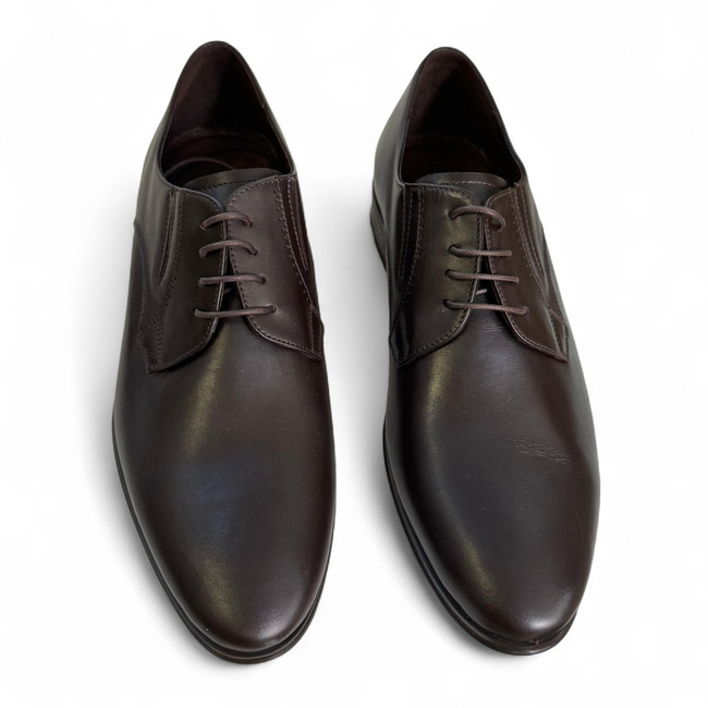 Klasszikus Bőrcipő a Honvédelmi Minisztérium, a Hadsereg és a Közigazgatás számára - MARISDAL Shoes - Barna Vitello