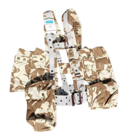 HARNESS, TACTICAL VEST - RIPSTOP CANVAS -  DDPM DESERT CAMO - GENUINE MILITARY SURPLUS ROMANIAN ARMY - NEW