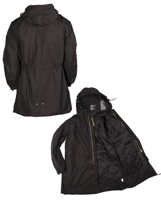 PARKA DZSEKI USA - BÉLÉSSEL - M51 - Mil-Tec® - FEKETE