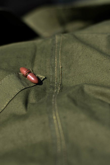 Romanian Plash-palatka, rain cape/shelter half, surplus, Olive, 1.80x1.80m - Like new