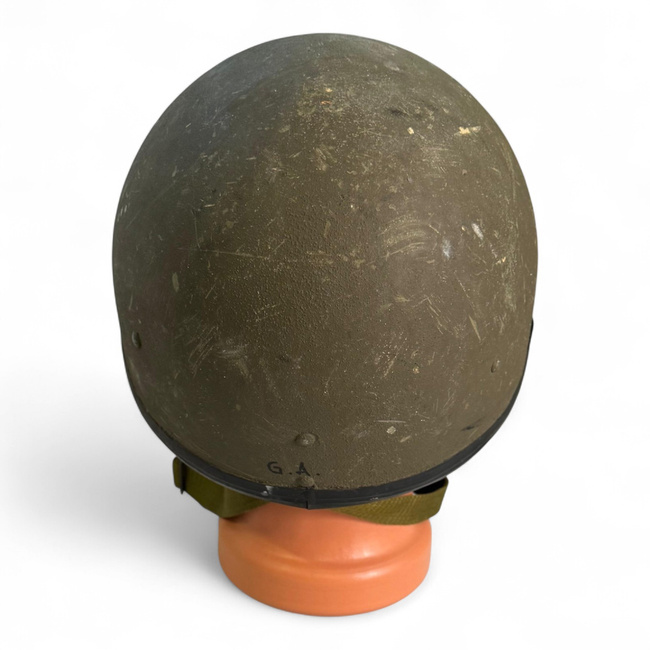 Ballistic Helmet - Military Surplus Romanian Armed Forces - Olive Green - Used / Deco