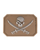 DK.COY.PVC SKULL W.SWORDS 3D PATCH W.HOOK&LOOP CL.