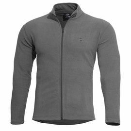 FLEECE SWEATER WITH ZIPPER - ELK - PENTAGON® - WOLF GREY/BLACK ZIP