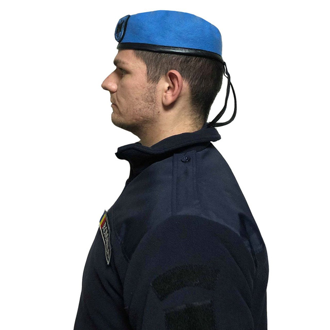 BERET WITH VELCRO INSIGNIA - Lecter Tactical - BLUE