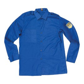 HOSSZÚ UJJÚ KÉK TEREP ING - FDJ - KATONAI FELESLEG EREDETI NVA - HASZNÁLT