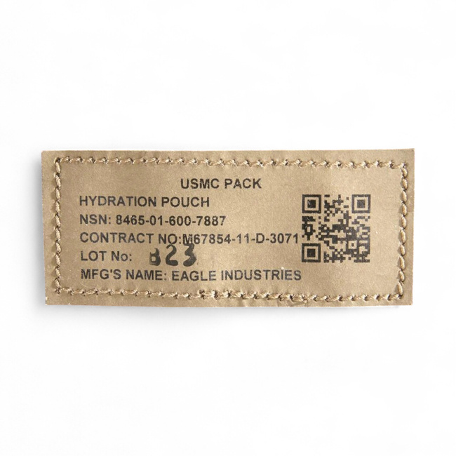 Hidratáló tasak - USGI USMC MOLLE - Amerikai hadsereg katonai felesleg - Coyote - Újszerű
